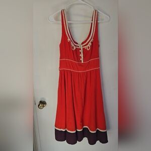 Anthropologie Floreat Slide Rule Dress with Lace Detail Size 6 NWOT